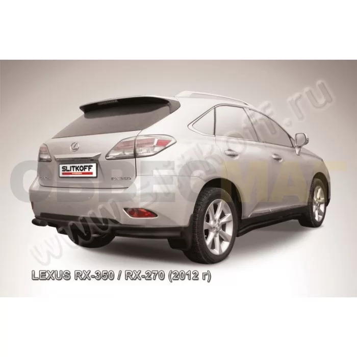 Уголки 57 мм чёрные для Lexus RX-270/350/450 2012-2015 артикул LRX3512.013B