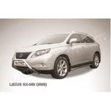 Кенгурятник 57 мм низкий мини серебристый для Lexus RX-270/350/450 2009-2012