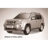 Защита переднего бампера 76 мм для Nissan X-Trail 2007-2011