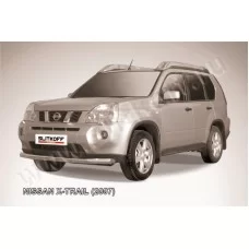 Защита переднего бампера 76 мм для Nissan X-Trail 2007-2011