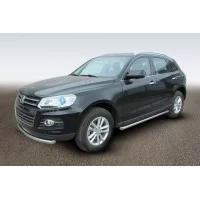 Защита штатных порогов 57 мм труба для Zotye T600 2013-2021
