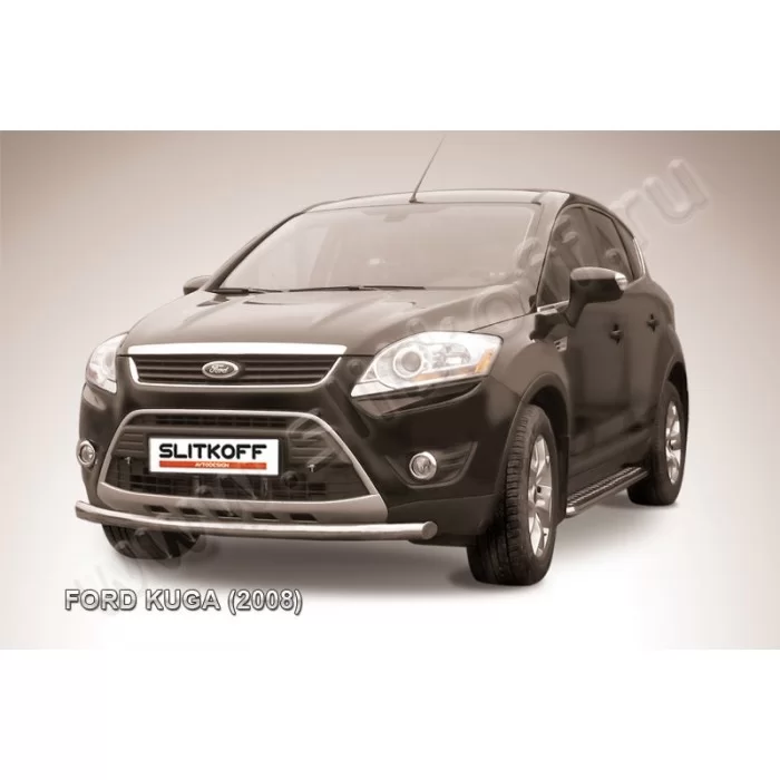 Защита переднего бампера 57 мм для Ford Kuga 2008-2013 артикул FKG006