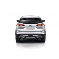 Защита заднего бампера 57 мм скоба чёрная для Geely Atlas 2018-2022