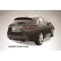 Защита заднего бампера 76 мм для Infiniti FX35/37 2008-2014