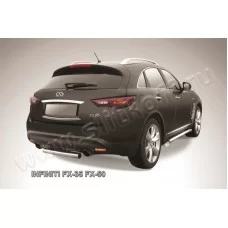 Защита заднего бампера 76 мм для Infiniti FX35/37 2008-2014