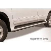 Уголки двойные 76-42 мм чёрные для Lexus GX460 2010-2013
