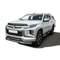 Защита переднего бампера 76 мм для Mitsubishi L200 2019-2024