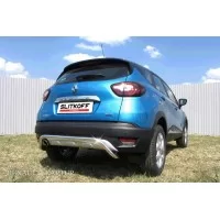 Защита заднего бампера 42 мм скоба для Renault Kaptur 2WD 2016-2024