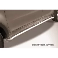 Пороги труба 57 мм с гибами для SsangYong Actyon 2010-2024