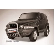 Кенгурятник 76 мм высокий с защитой картера для Тагаз Tager 2008-2014