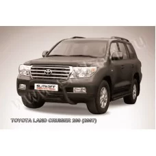 Кенгурятник 76 мм низкий чёрный для Toyota Land Cruiser 200 2007-2011