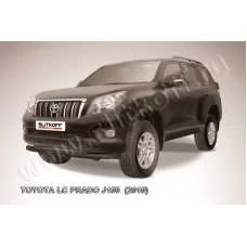 Защита передняя двойная 76-57 мм чёрная для Toyota Land Cruiser Prado 150 2009-2013