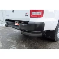 Уголки 76 мм чёрные для Volkswagen Amarok 2016-2024