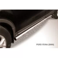 Пороги труба 76 мм Black Edition для Ford Kuga 2008-2013