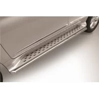 Защита штатных порогов 42 мм Black Edition для Haval H9 2017-2024
