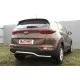 Защита заднего бампера волна 57 мм Black Edition для Kia Sportage 2016-2022