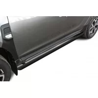 Пороги труба 57 мм чёрная для Renault Duster 2021-2024