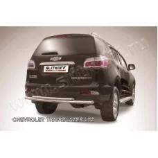 Защита заднего бампера двойная 57-42 мм для Chevrolet TrailBlazer 2013-2018