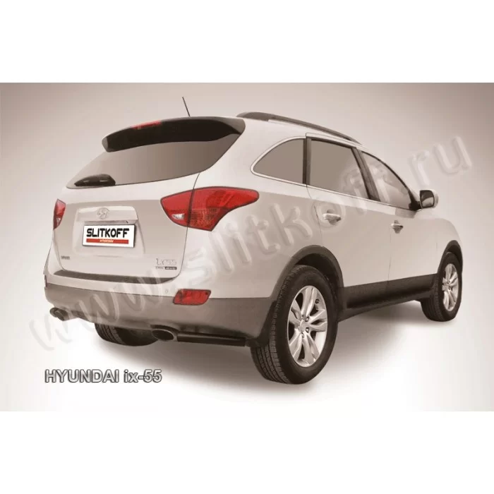 Уголки 57 мм чёрные для Hyundai ix55 2009-2013 артикул Hi55005B