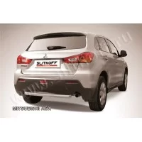 Защита заднего бампера 57 мм короткая для Mitsubishi ASX 2010-2013