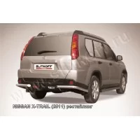 Уголки 57 мм серебристые для Nissan X-Trail 2011-2015