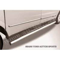 Пороги труба 76 мм для SsangYong Actyon Sports 2012-2015