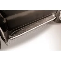Защита штатных порогов 42 мм для Toyota Land Cruiser Prado 120 2002-2009