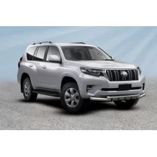 Защита передняя двойная 76-57 мм с профильной ЗК для Toyota Land Cruiser Prado 150 2017-2020