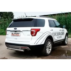 Защита заднего бампера 76 мм для Ford Explorer 2015-2017