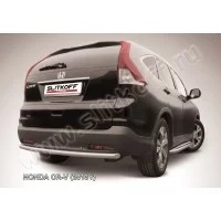 Защита заднего бампера 57 мм радиусная для Honda CR-V 2012-2015