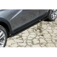 Пороги труба 42 мм чёрная для Lada Vesta SW Cross 2017-2024