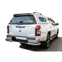 Защита задняя уголки 76 мм на авто с бамперов для Mitsubishi L200 2019-2024