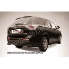 Уголки 57 мм чёрные для Mitsubishi Outlander 2012-2014