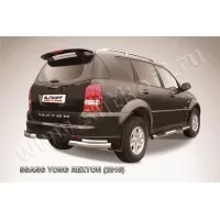 Уголки двойные 76-42 мм серебристые для SsangYong Rexton 2007-2012