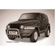 Кенгурятник 57 мм низкий с защитой картера для Тагаз Tager 2008-2014