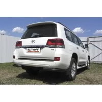 Уголки 76 мм чёрные для Toyota Land Cruiser 200 2015-2024