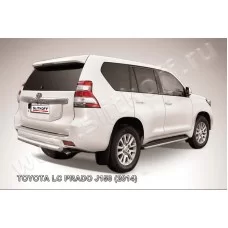 Защита заднего бампера 76 мм короткая для Toyota Land Cruiser Prado 150 2013-2017