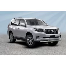 Защита передняя двойная 76-57 мм для Toyota Land Cruiser Prado 150 2017-2020
