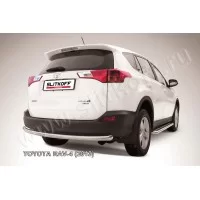 Защита заднего бампера 57 мм радиусная для Toyota RAV4 2013-2015