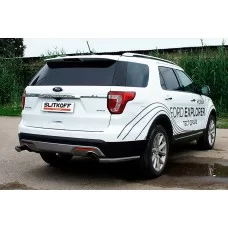 Уголки 57 мм чёрные для Ford Explorer 2018-2019 Уголки 57 мм чёрные для Ford Explorer 2018-2019