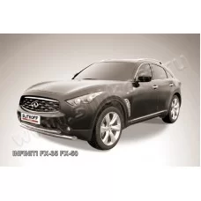 Защита передняя двойная 76-57 мм для Infiniti FX35/37 2008-2014