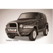 Кенгурятник 76 мм высокий серебристый для Тагаз Tager 2008-2014