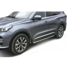 Пороги труба 57 мм для Chery Tiggo 7 Pro 2020-2024