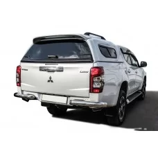 Защита задняя уголки 76 мм на авто без бампера для Mitsubishi L200 2019-2024