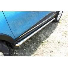 Пороги труба 76 мм для Renault Kaptur 2WD 2016-2024