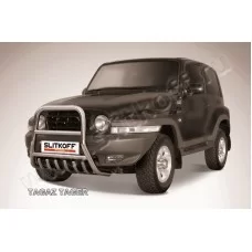 Кенгурятник 57 мм высокий с защитой картера для Тагаз Tager 2008-2014