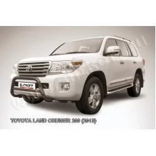 Кенгурятник 76 мм низкий чёрный для Toyota Land Cruiser 200 2013-2015