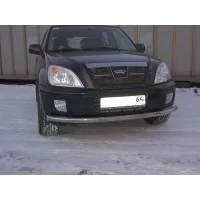 Кенгурятник низкий 57 мм чёрный для Chery Tiggo T11 2005-2014