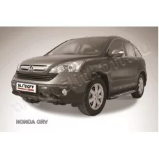 Защита переднего бампера 57 мм чёрная для Honda CR-V 2010-2012