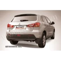 Защита заднего бампера 57 мм чёрная для Mitsubishi ASX 2010-2013